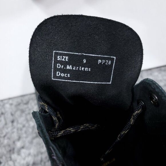 READ Dr. Martens Made In England Ventile Padded Panel Green Black UK Size 9 Doc - Picture 10 of 11